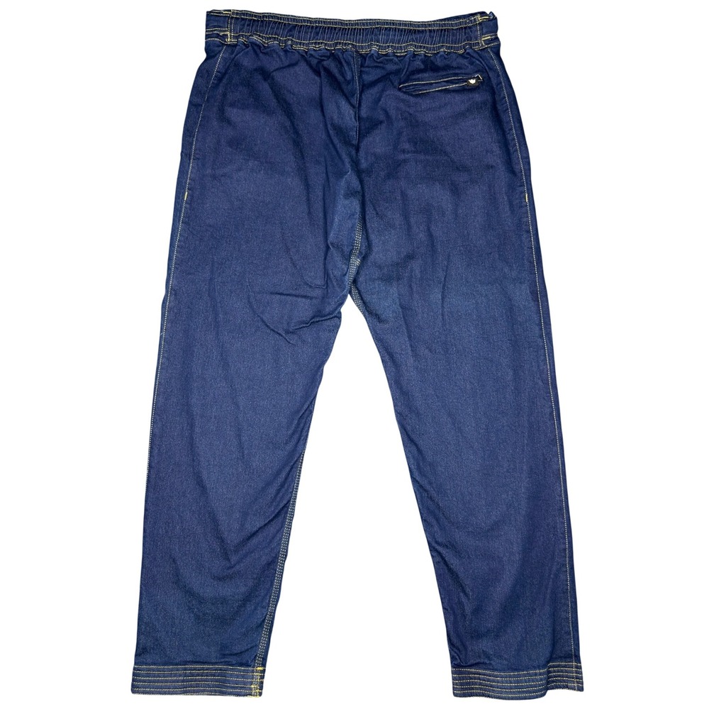 Kingz Kimonos Denim Joggers A5 Blue Jiu Jitsu Grappling Pants Contrast Stitch - Picture 2 of 7